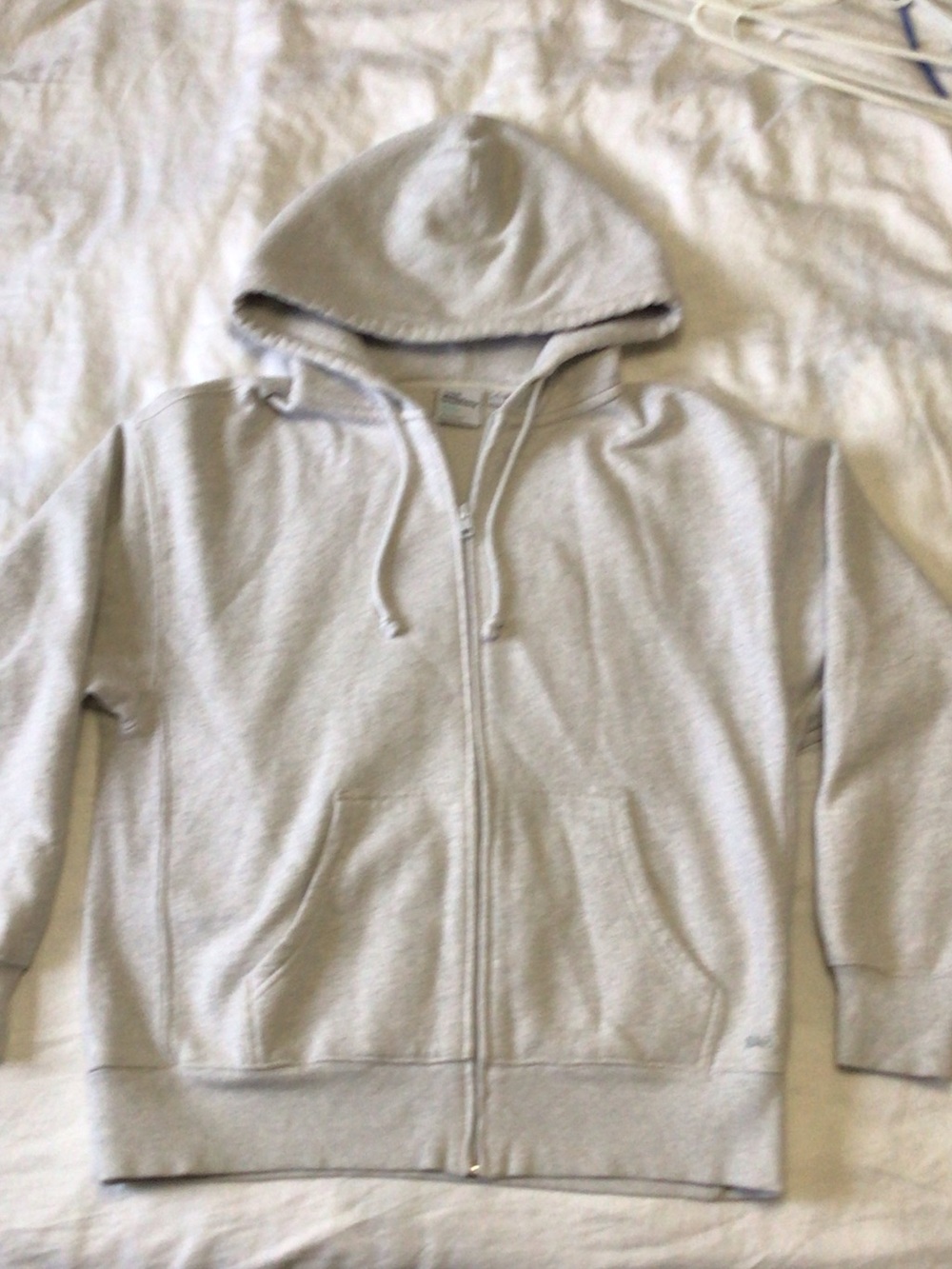 TNA Light Gray Zip Hoodie with Hood